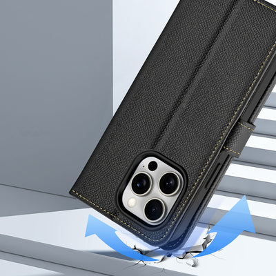 Dux Ducis Lawa Leather Case for iPhone 15 Pro Max - Black