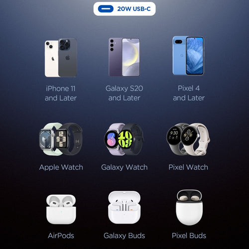 Spigen Essential EE201EU USB-C 20W Wall Charger - White