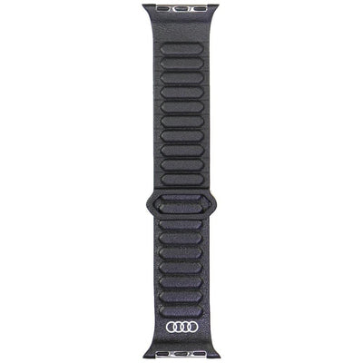 Audi Logo Genuine Leather Magnetic Ring Strap for Apple Watch 40 / 41 / 42 mm - Black