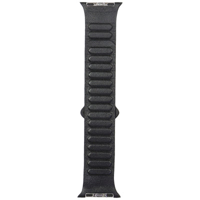 Audi Logo Genuine Leather Magnetic Ring Strap for Apple Watch 40 / 41 / 42 mm - Black