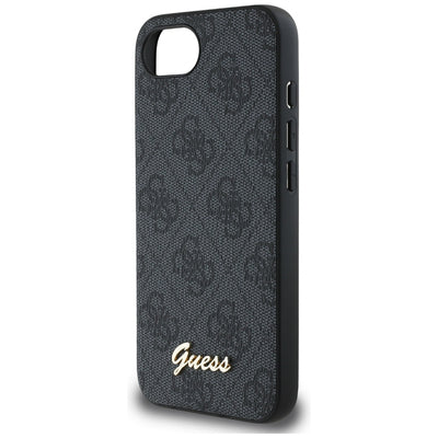 Guess 4G Script Logo MagSafe case for iPhone 16e - black