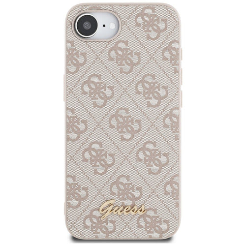 Guess 4G Script Logo MagSafe iPhone 16e Case - Pink