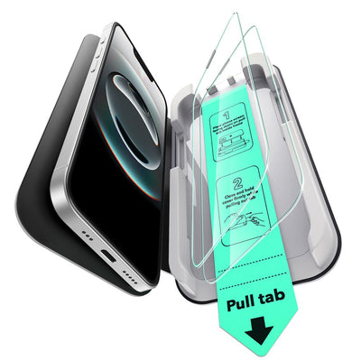ESR UltraFit Tempered Glass 2-pack case for iPhone 13 / 13 Pro / 14 / 16e