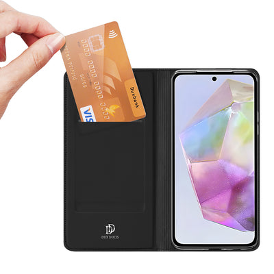 Dux Ducis Skin Pro Case for Samsung Galaxy A36 5G / A56 5G with Flip and Card Slot - Black