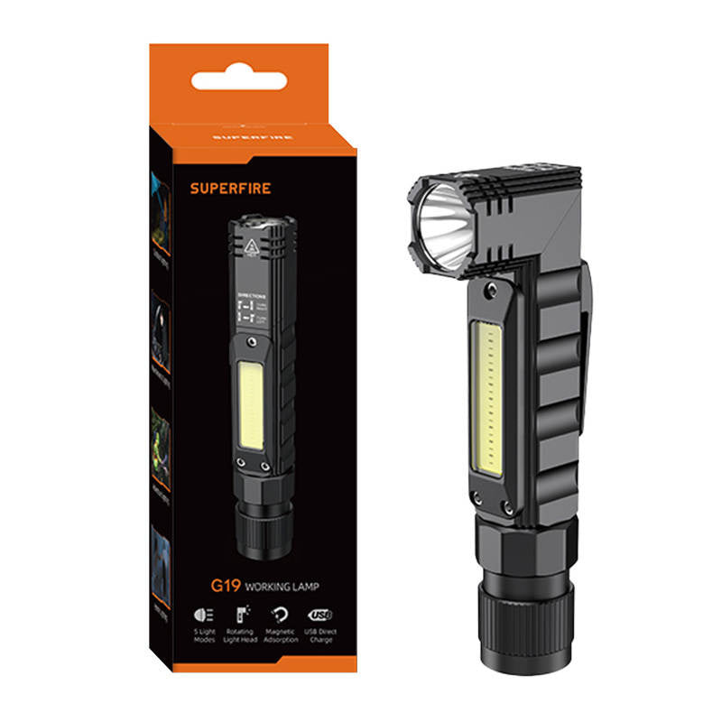 Multifunction flashlight Superfire G19, 200lm, USB - Product Image 1
