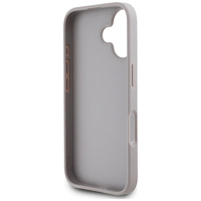 Guess Grained Roses Big 4G Logo iPhone 16 Case - Purple