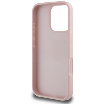 Guess Grained Roses Big 4G logo iPhone 16 Pro Max case - pink