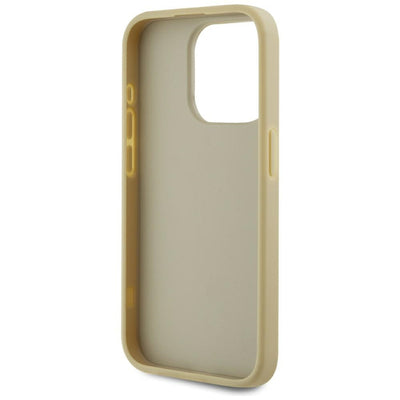 Karl Lagerfeld Wrinkled Metal Signature iPhone 15 Pro Max Case - Gold