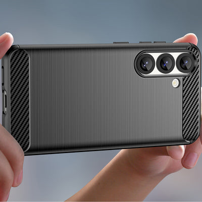 Carbon Case Flexible Silicone for Nothing Phone (3a) - Black — Hurtel