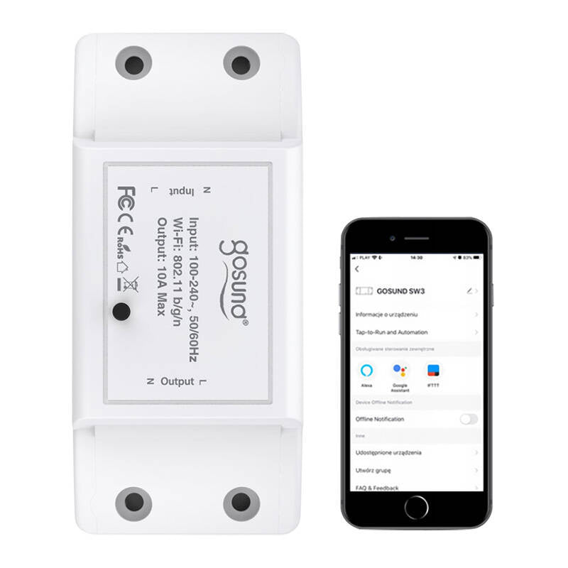 Smart Switch WiFi Gosund SW3, Tuya - Product Image 4
