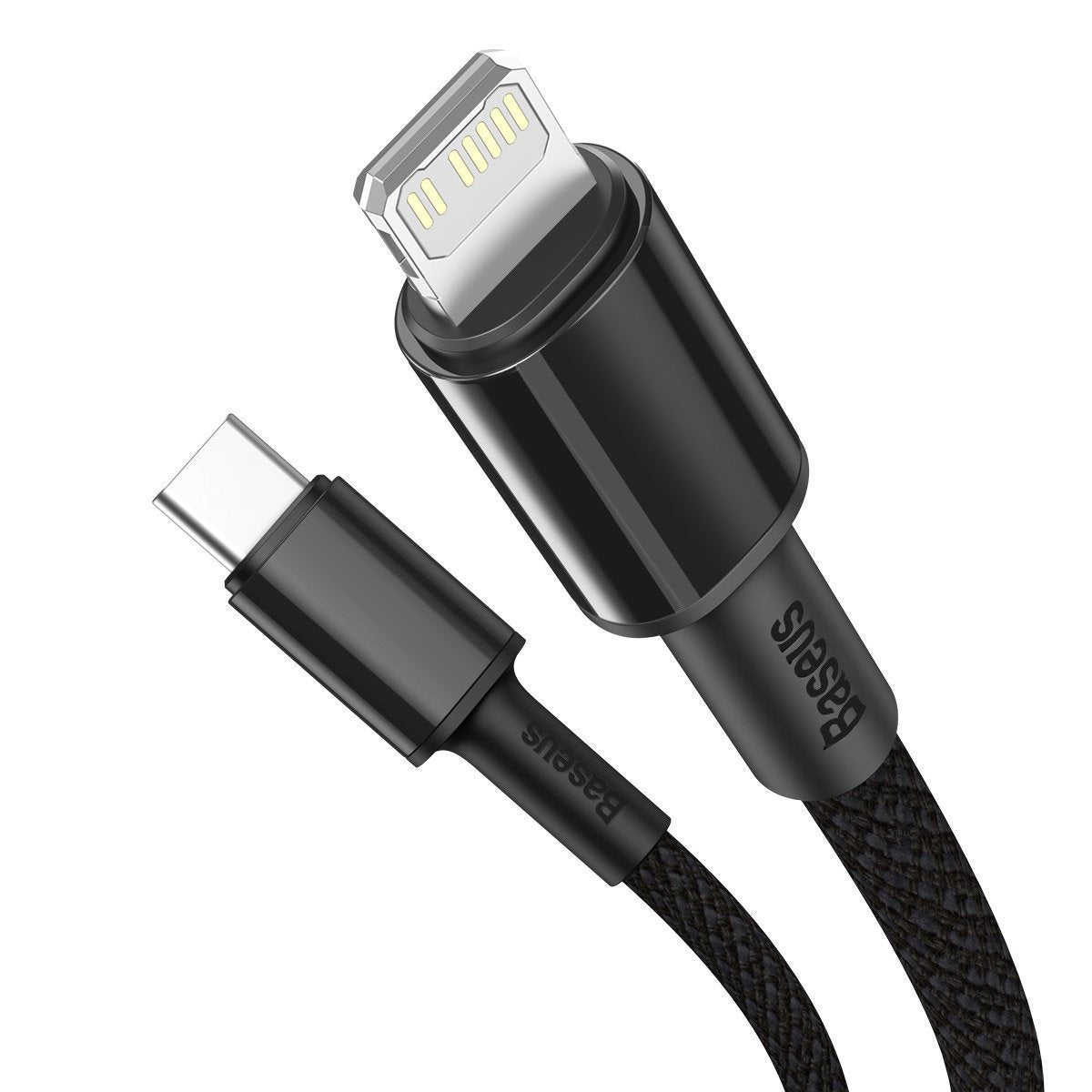 Baseus High Density Braided Cable Type-C to Lightning, PD, 20W, 2m (Black) - Product Image 3