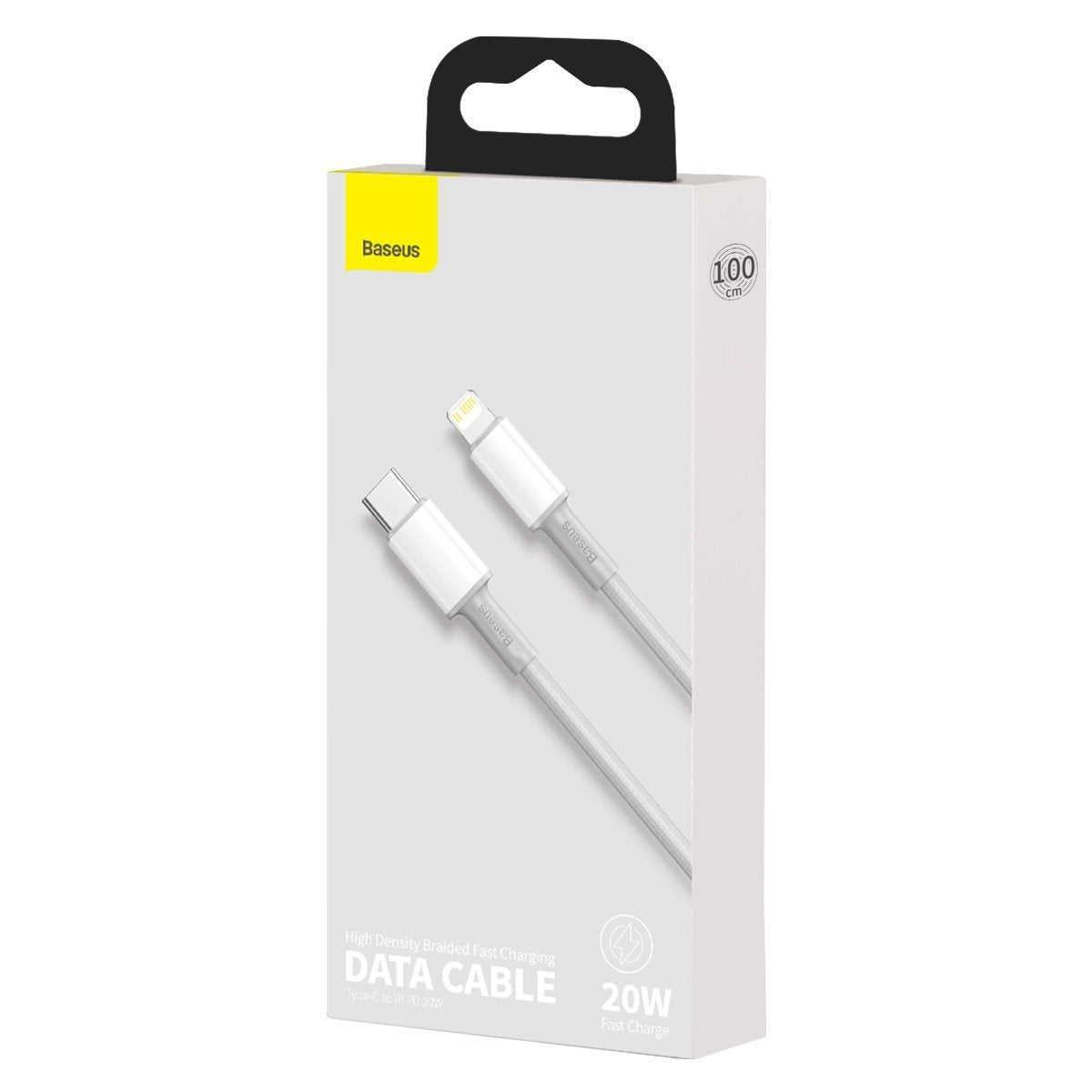 Baseus High Density Braided Cable Type-C to Lightning, PD, 20W, 1m (white) - Product Image 7
