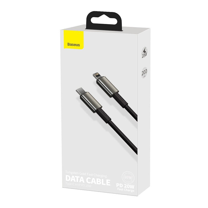 Baseus Tungsten Gold Cable Type-C to iP PD 20W 2m (black) - Product Image 7