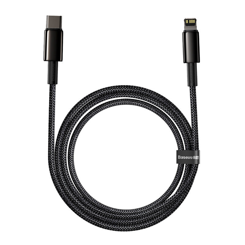 Baseus Tungsten Gold Cable Type-C to iP PD 20W 2m (black) - Product Image 1