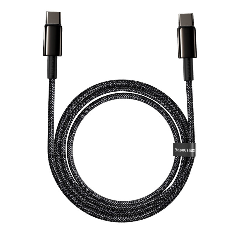 Baseus Tungsten Gold Cable Type-C to Type-C 100W 1m (black) - Product Image 2