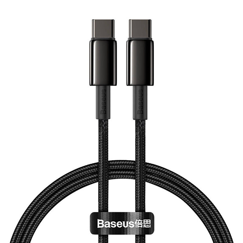 Baseus Tungsten Gold Cable Type-C to Type-C 100W 1m (black) - Product Image 1