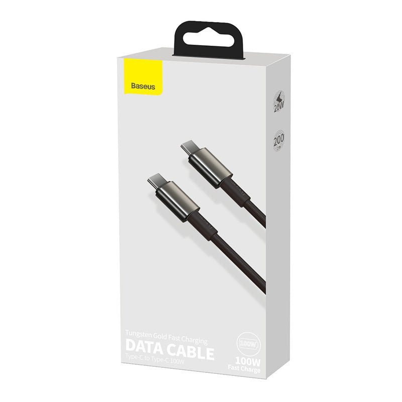 Baseus Tungsten Gold Cable Type-C to Type-C 100W 2m (black) - Product Image 7