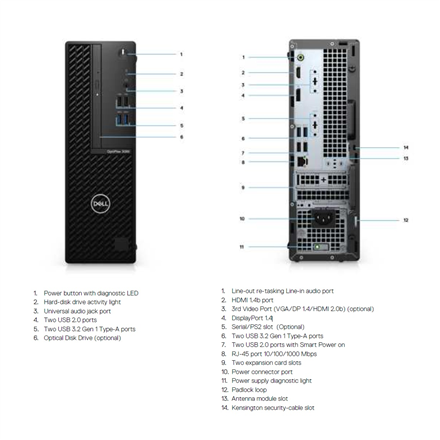 DELL Renewed | Grade B | OptiPlex 3080 SFF | Intel Core I5-10505 | 16GB | UHD Graphics 630 | 256 GB | N | Windows 11 Pro