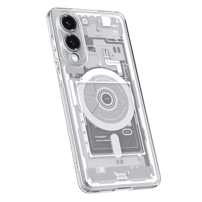 Spigen Ultra Hybrid Mag Case with MagSafe for Samsung Galaxy S25 Edge with Print - White