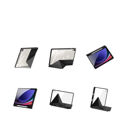 Dux Ducis Magi Case with Stylus Holder for Samsung Galaxy Tab S10 FE/S9/S9 FE - Black