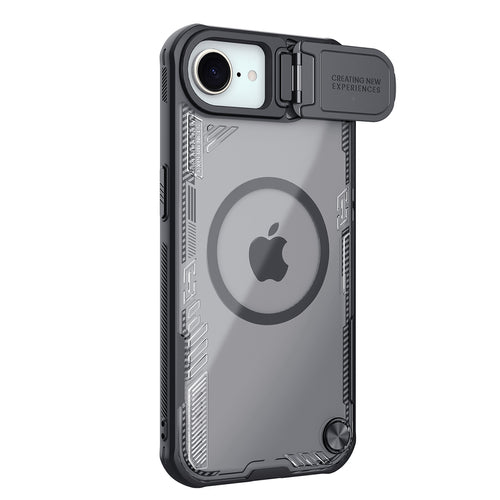 Nillkin Iceblade Prop Magnetic Case with Lens Cover and Stand for iPhone 16e - Black