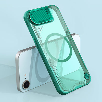 Nillkin Iceblade Prop Magnetic Case with Camera Cover and Stand for iPhone 16e - Green