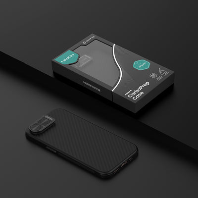 Etui Nillkin CarboProp Magnetic z osłoną na aparat i podstawką na iPhone 16e - czarne