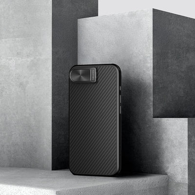 Etui Nillkin CarboProp Magnetic z osłoną na aparat i podstawką na iPhone 16e - czarne