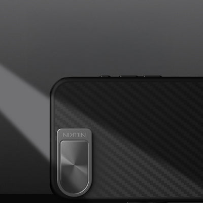 Etui Nillkin CarboProp Magnetic z osłoną na aparat i podstawką na iPhone 16e - czarne