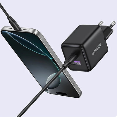 Ugreen Nexode N Series X516 30W GaN Wall Charger 1x USB-A 1x USB-C - Gray