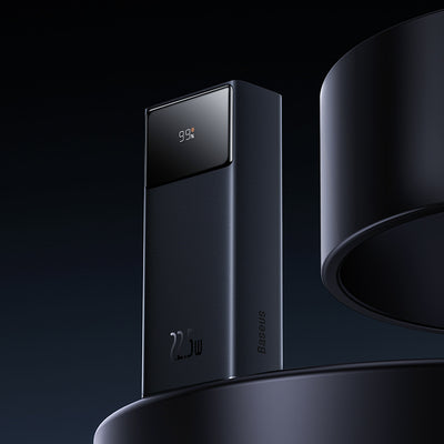 Baseus EnerFill FP41 30000mAh 22.5W Power Bank with Baseus Simple USB-A - USB-C 3A 30cm Cable - Black