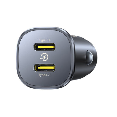 Baseus GoTrip 2 x USB-C 30W Car Charger - Black