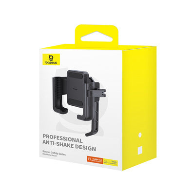 Baseus GoTrip Motorcycle Phone Holder for Mirror, with Shock Absorption - Black