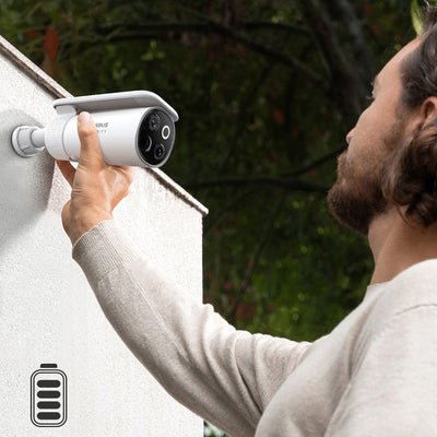 Baseus Security S1 Pro Dual 3K Outdoor Surveillance Kit (2 Cameras) – White