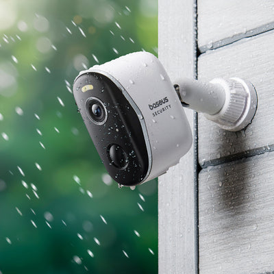 Baseus Security N1 Plus Dual 2K Outdoor Surveillance Kit (2 Cameras) – White