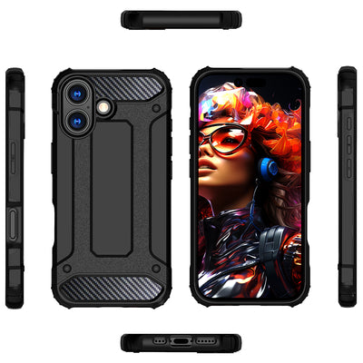 Hybrid Armor case for iPhone 17 - black — Hurtel