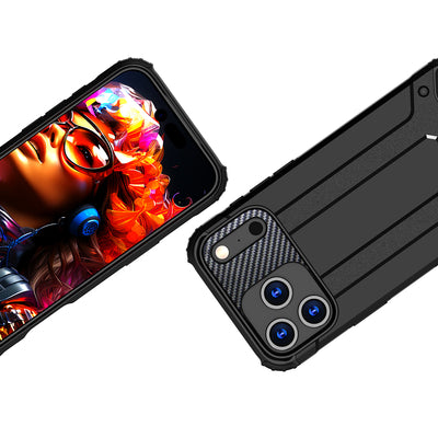 Hybrid Armor Case for iPhone 17 Pro Max - Black — Hurtel