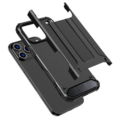 Hybrid Armor Case for iPhone 17 Pro Max - Black — Hurtel