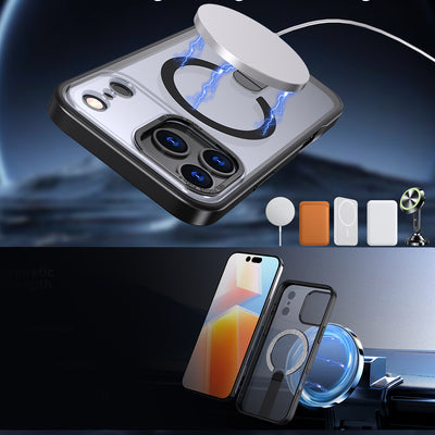 Hybrid Armor X Case for iPhone 17 Pro Max with Stand, Compatible with MagSafe - Black — Hurtel
