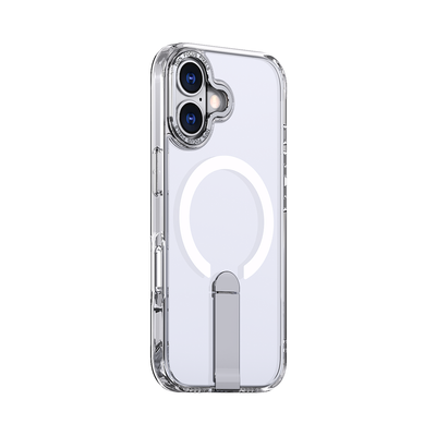 Hybrid Armor X Case for iPhone 17 with Stand, Compatible with MagSafe - Transparent — Hurtel