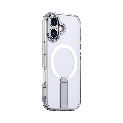 Hybrid Armor X Case for iPhone 17 with Stand, Compatible with MagSafe - Transparent — Hurtel