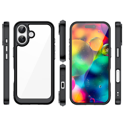 Outer Space iPhone 17 Case - Black Transparent — Hurtel