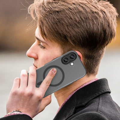 Magnetic Abrasive iPhone 17 Case Compatible with MagSafe - Matte Black — Hurtel