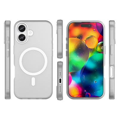Magnetic Abrasive iPhone 17 Case Compatible with MagSafe - Matte White — Hurtel