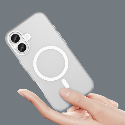Magnetic Abrasive iPhone 17 Case Compatible with MagSafe - Matte White — Hurtel