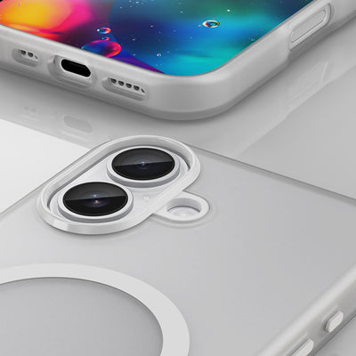 Magnetic Abrasive iPhone 17 Case Compatible with MagSafe - Matte White — Hurtel