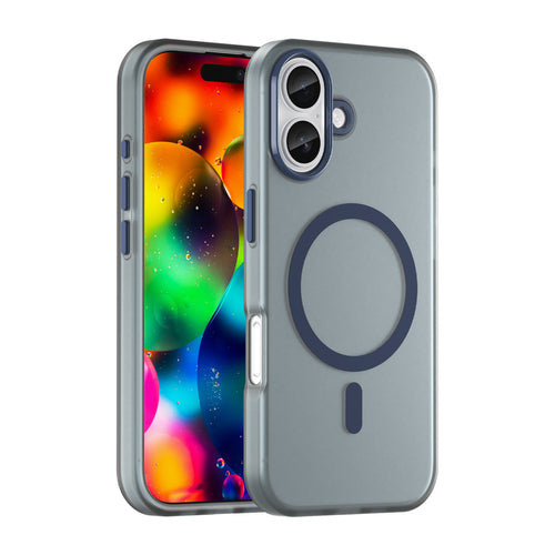 Magnetic Abrasive iPhone 17 Case Compatible with MagSafe - Matte Blue — Hurtel