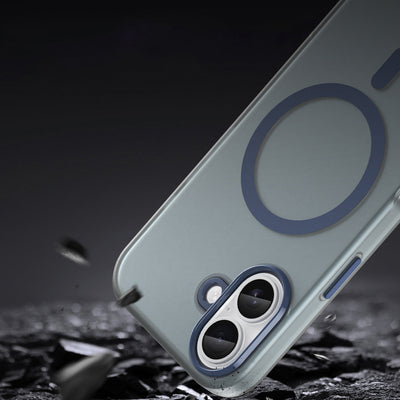 Magnetic Abrasive iPhone 17 Case Compatible with MagSafe - Matte Blue — Hurtel