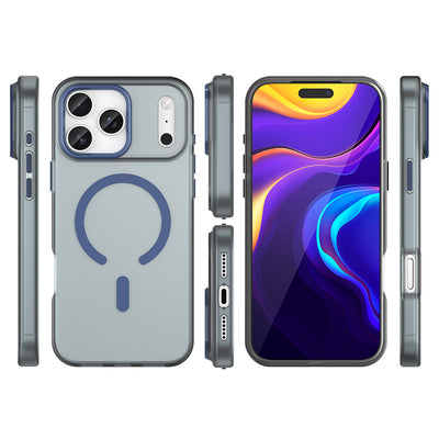 Magnetic Abrasive iPhone 17 Pro Case Compatible with MagSafe - Matte Blue — Hurtel
