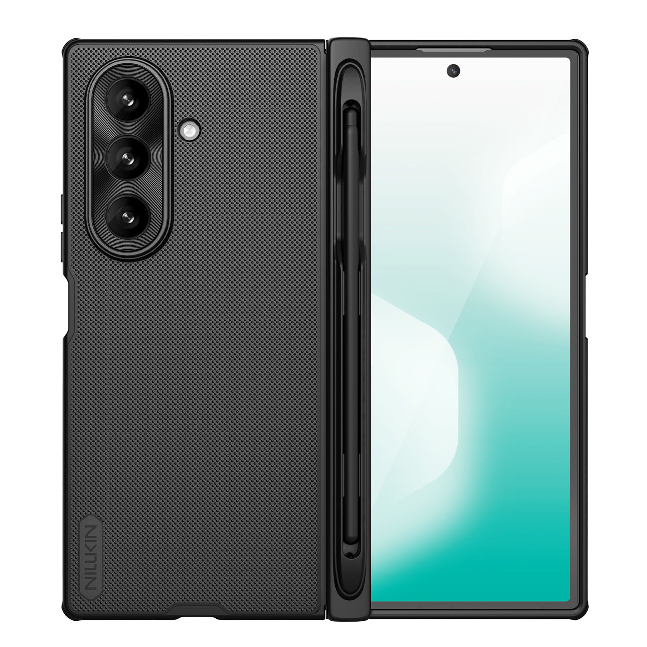 Nillkin Super Frosted Shield Fold Case for Samsung Galaxy Z Fold 7 with S Pen Space - Black